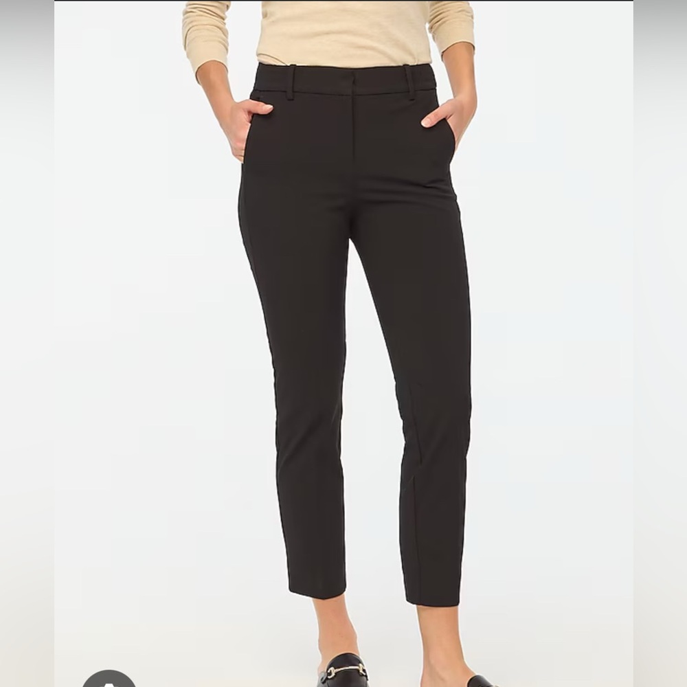 J Crew Mercantile Womens Dress Pants Black Regular Stretch Size 10 Style J5292